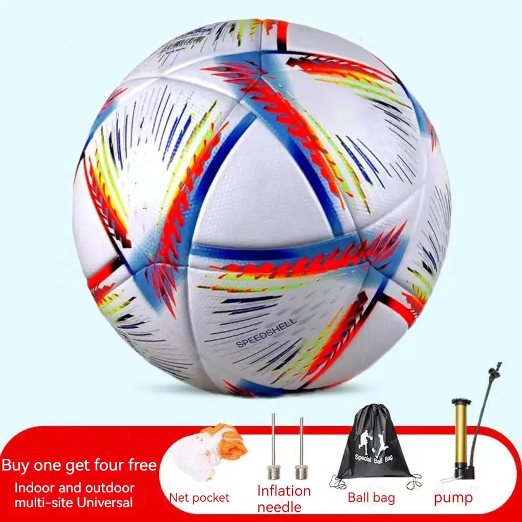 2022 New World Cup Soccer Ball Official Size 5 High Quality Seamless Outdoor Football Wear Resistant Training Match Balls Futbol
2022 New World Cup Soccer Ball Official Size 5 High Quality Seamless Outdoor Football Wear Resistant Training Match Balls Futbol