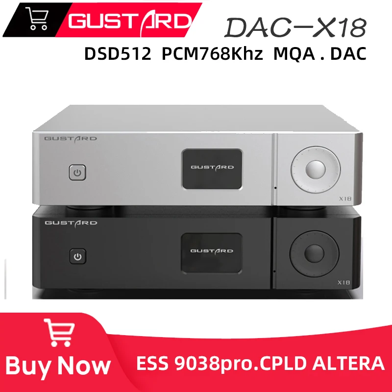 Декодер Gustard X18 MQA ES9038pro Bluetooth 5,0 XU216 процессор LDAC PCM768kHz DSD512 высокопроизводительный цифровой музыкальный аудиоцап 
Декодер Gustard X18 MQA ES9038pro Bluetooth 5,0 XU216 процессор LDAC PCM768kHz DSD512 высокопроизводительный цифровой музыкальный аудиоцап
