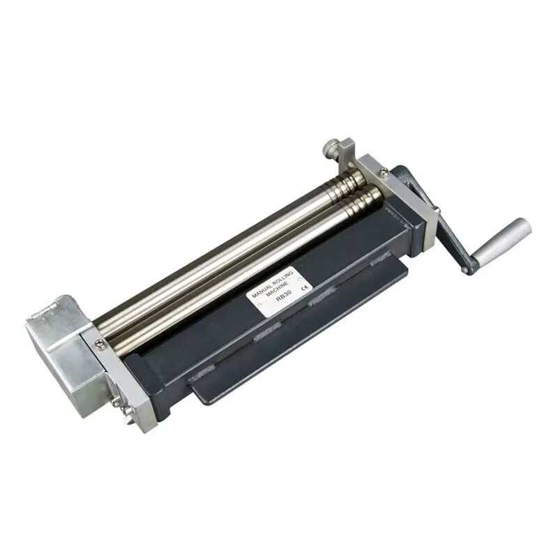 Manual Bending Machine Desktop Steel Plate Rolling Machine Metal Rolling Processing Machine HR-320