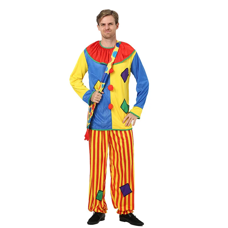 Halloween Costumes for Men Adult Clown Cosplay Masquerade Party Disguise Stage Performance Funny Clothing 
Halloween Costumes for Men Adult Clown Cosplay Masquerade Party Disguise Stage Performance Funny Clothing