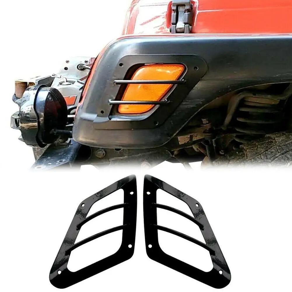Новейшие черные защитные накладки на боковое колесо лампы для Jeep Wrangler 1997-2006
Новейшие черные защитные накладки на боковое колесо лампы для Jeep Wrangler 1997-2006