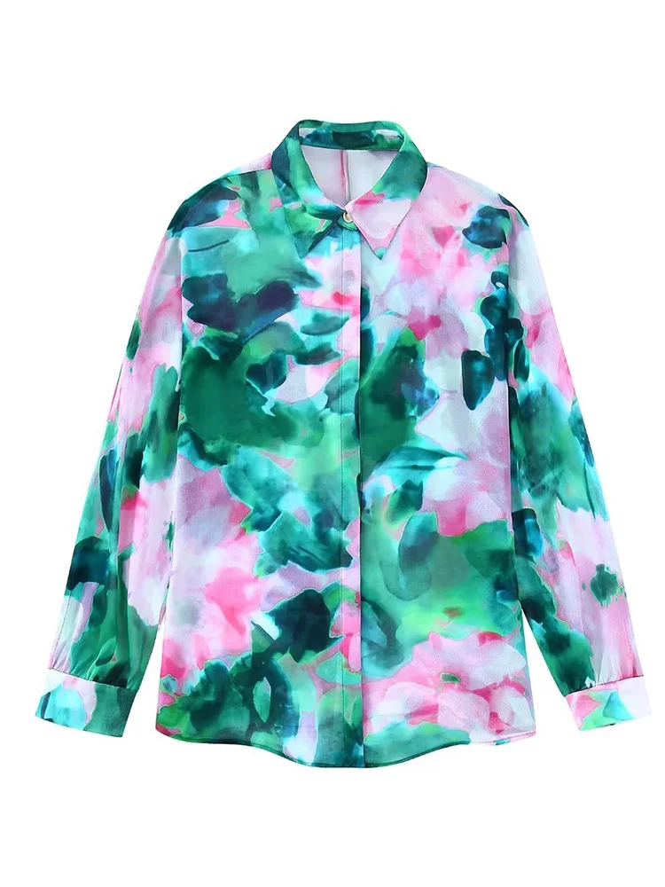 Ladies Fashion New Retro Casual Lapel Single Breasted Long Sleeve Design Chic Elegant Printed Draped Loose Versatile Shirt
Ladies Fashion New Retro Casual Lapel Single Breasted Long Sleeve Design Chic Elegant Printed Draped Loose Versatile Shirt