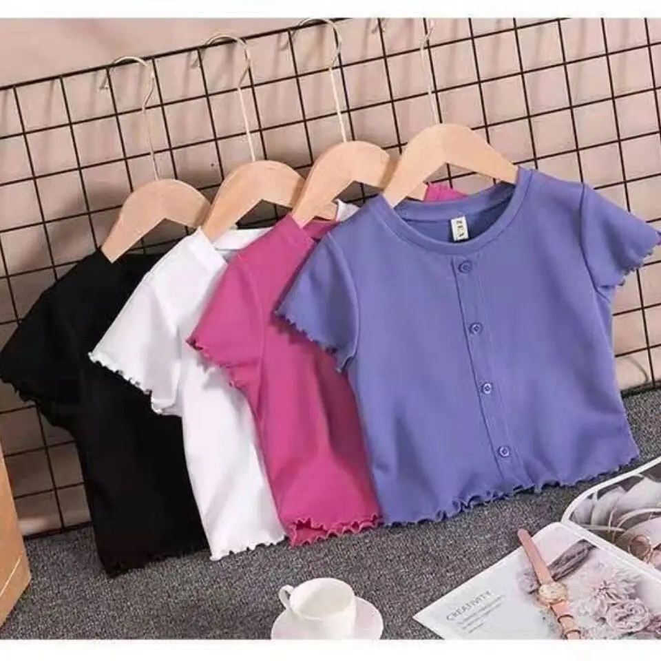 Children'S Summer Short-Sleeved Tops Girls T-Shirts 2022 New Korean Version Of The Loose Girls' Casual Western-Style Tops
Children'S Summer Short-Sleeved Tops Girls T-Shirts 2022 New Korean Version Of The Loose Girls' Casual Western-Style Tops