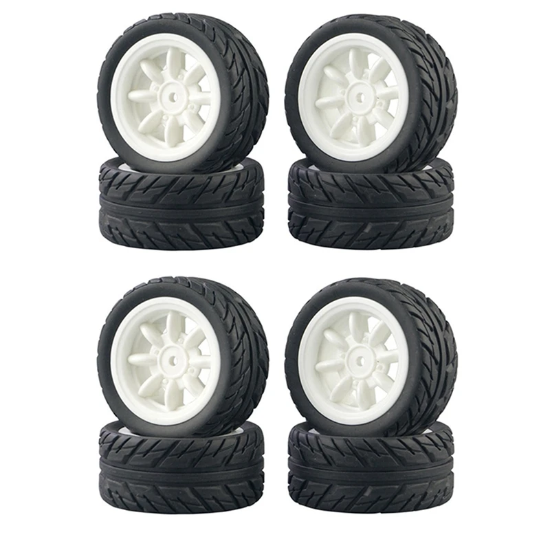 

8Pcs Rubber Tire Tyre Wheel For SG1603 SG1604 SG1605 UDIRC UD1601 UD1602 UD1603 UD1604 1/16 RC Car Upgrade Parts,1