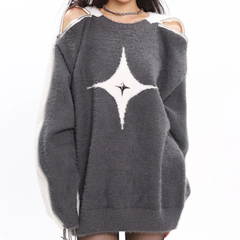 Long Printed Sweatshirts Women Colorblock Patchwork Mohair Side Shoulder Zipper Sleeve O Neck Sweatshirt Woman Dropshipping
Long Printed Sweatshirts Women Colorblock Patchwork Mohair Side Shoulder Zipper Sleeve O Neck Sweatshirt Woman Dropshipping
