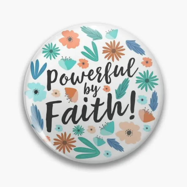 Powerful By Faith Floral 2 Customizable Soft Button Pin Cartoon Badge Women Funny Hat Metal Brooch Jewelry Decor Lover 
Powerful By Faith Floral 2 Customizable Soft Button Pin Cartoon Badge Women Funny Hat Metal Brooch Jewelry Decor Lover
