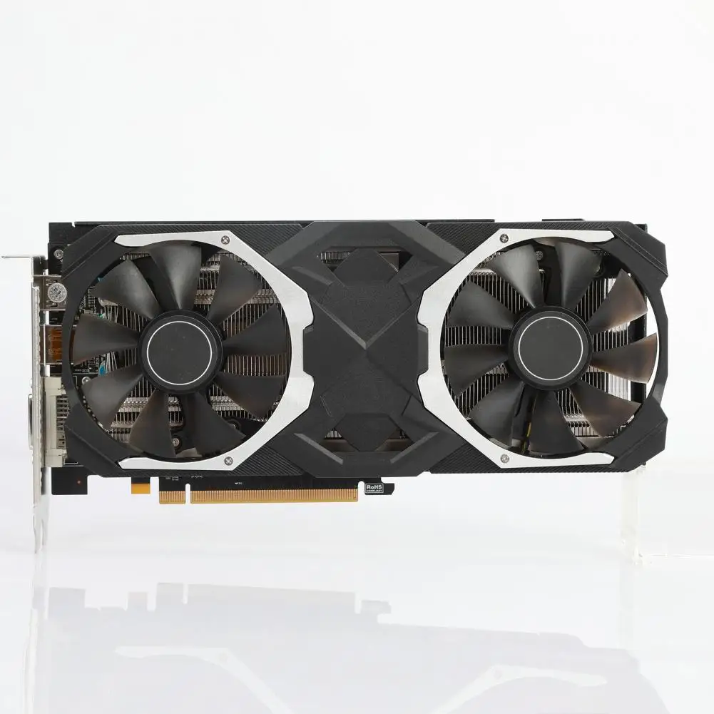 Видеокарта RX580 с двойным охлаждающим вентилятором, портативная игровая видеокарта с теплоотдачей, аксессуары для компьютера
Видеокарта RX580 с двойным охлаждающим вентилятором, портативная игровая видеокарта с теплоотдачей, аксессуары для компьютера