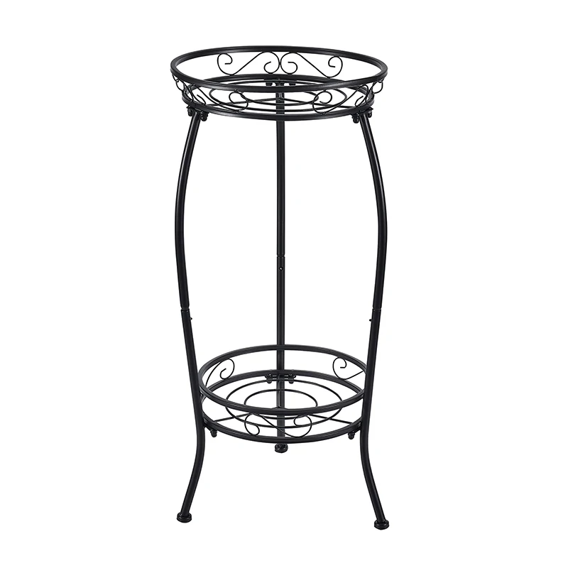 European Style Wrought Iron Flower Stand, Modern Simple Double Layer Metal Planter Rack Shelf Flower Basket Holder
European Style Wrought Iron Flower Stand, Modern Simple Double Layer Metal Planter Rack Shelf Flower Basket Holder