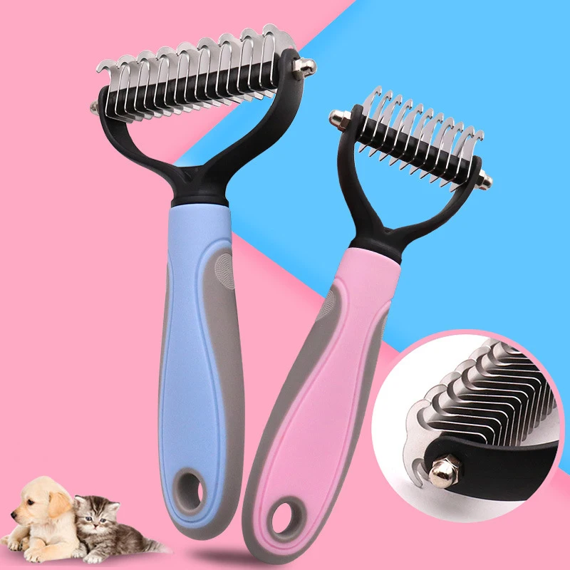 Stainless Steel Pet Hair Brush Pets Fur Knot Cutter Dog Grooming Shedding Tools Pet Cat Hair Removal Comb Brush Double Sided
Stainless Steel Pet Hair Brush Pets Fur Knot Cutter Dog Grooming Shedding Tools Pet Cat Hair Removal Comb Brush Double Sided