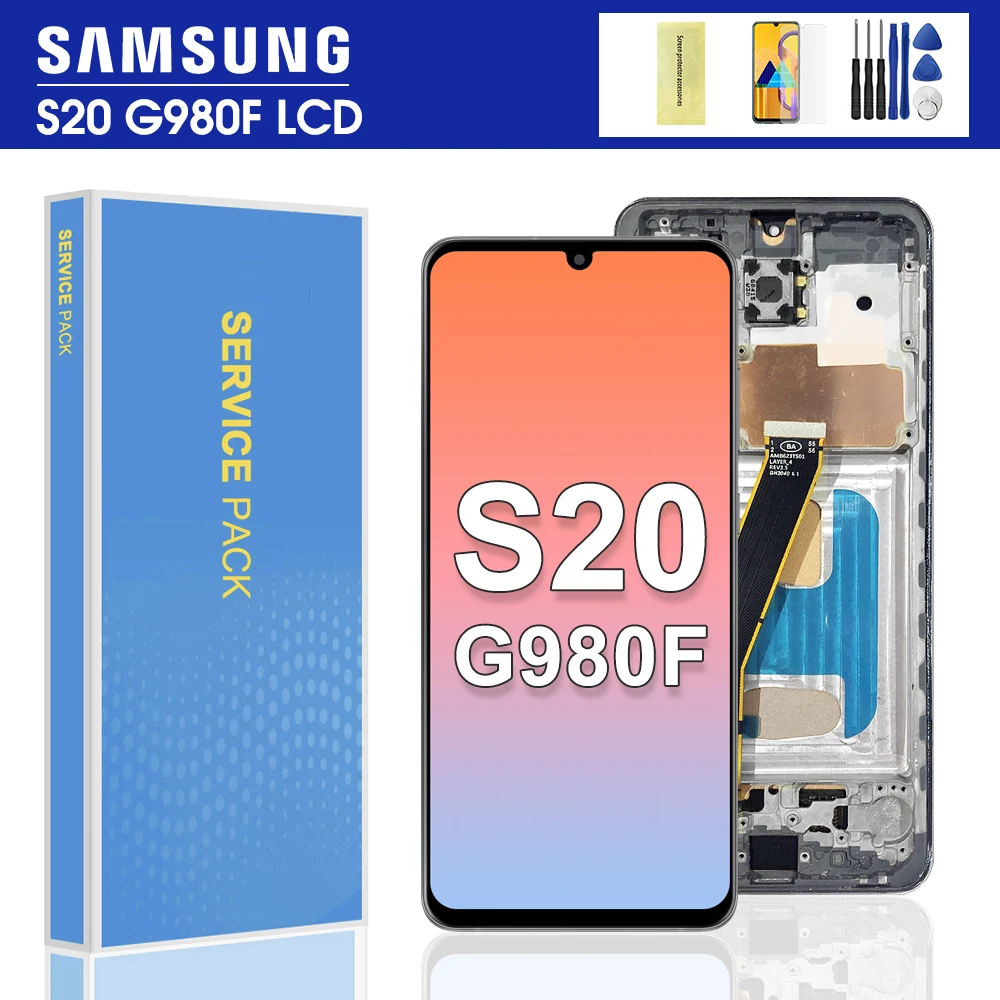 100% протестированный G980F ЖК-экран для Samsung Galaxy S20 дисплей сенсорный экран с рамкой дигитайзер в сборе S20 SM-G981B/DS G981F LCD
100% протестированный G980F ЖК-экран для Samsung Galaxy S20 дисплей сенсорный экран с рамкой дигитайзер в сборе S20 SM-G981B/DS G981F LCD