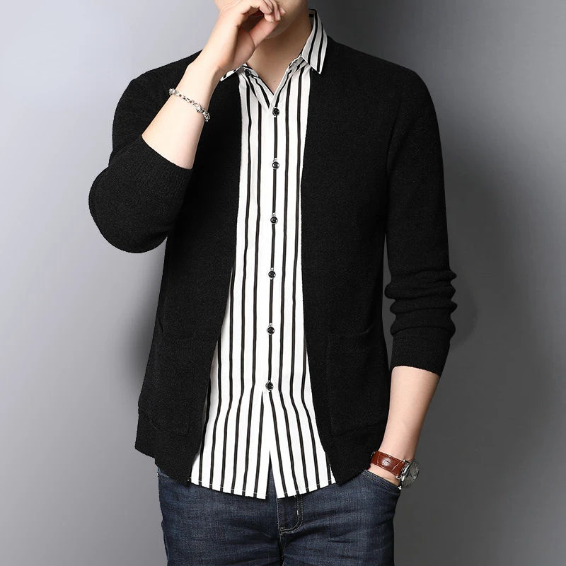 2022 Men's Clothing Slim Fit Cardigan Sweater Mens Fashion Cardigans Knitted Sweaters Casual Mans Clothes Warm Coat Male S25
2022 Men's Clothing Slim Fit Cardigan Sweater Mens Fashion Cardigans Knitted Sweaters Casual Mans Clothes Warm Coat Male S25