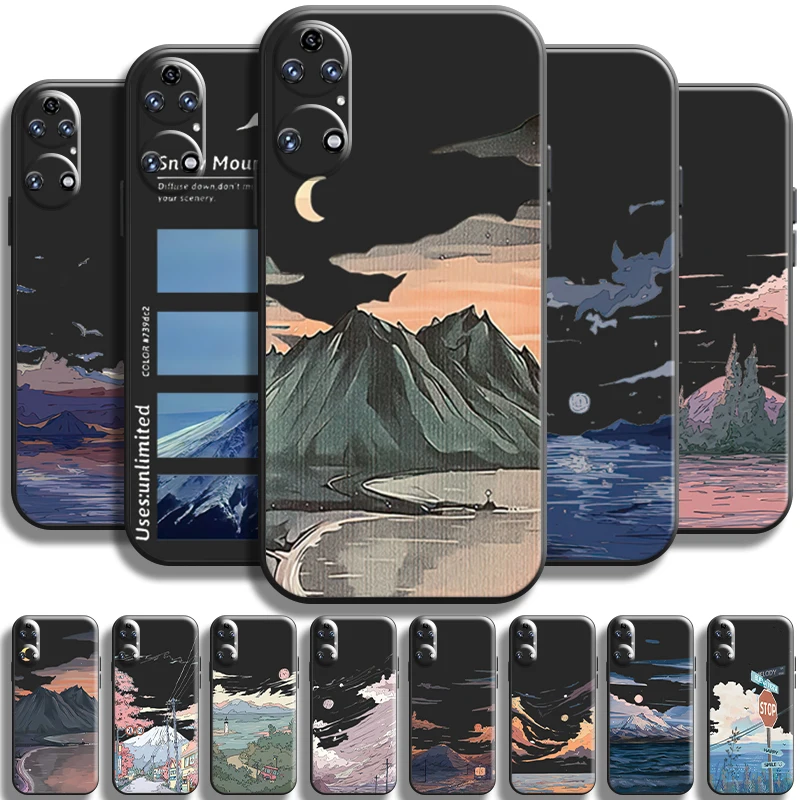 Night Landscape Painting For Huawei P50 P50 Pro Phone Case TPU Full Protection Black Shockproof Cover Liquid Silicon Shell
Night Landscape Painting For Huawei P50 P50 Pro Phone Case TPU Full Protection Black Shockproof Cover Liquid Silicon Shell