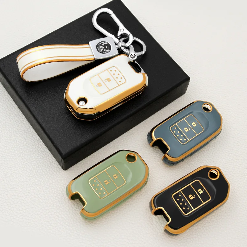 TPU Car Key Folding Case Cover Fob Set For Honda XRV Binzhi CRV Skin Holder Auto Protection Shell Bag Accessories Keychain
TPU Car Key Folding Case Cover Fob Set For Honda XRV Binzhi CRV Skin Holder Auto Protection Shell Bag Accessories Keychain