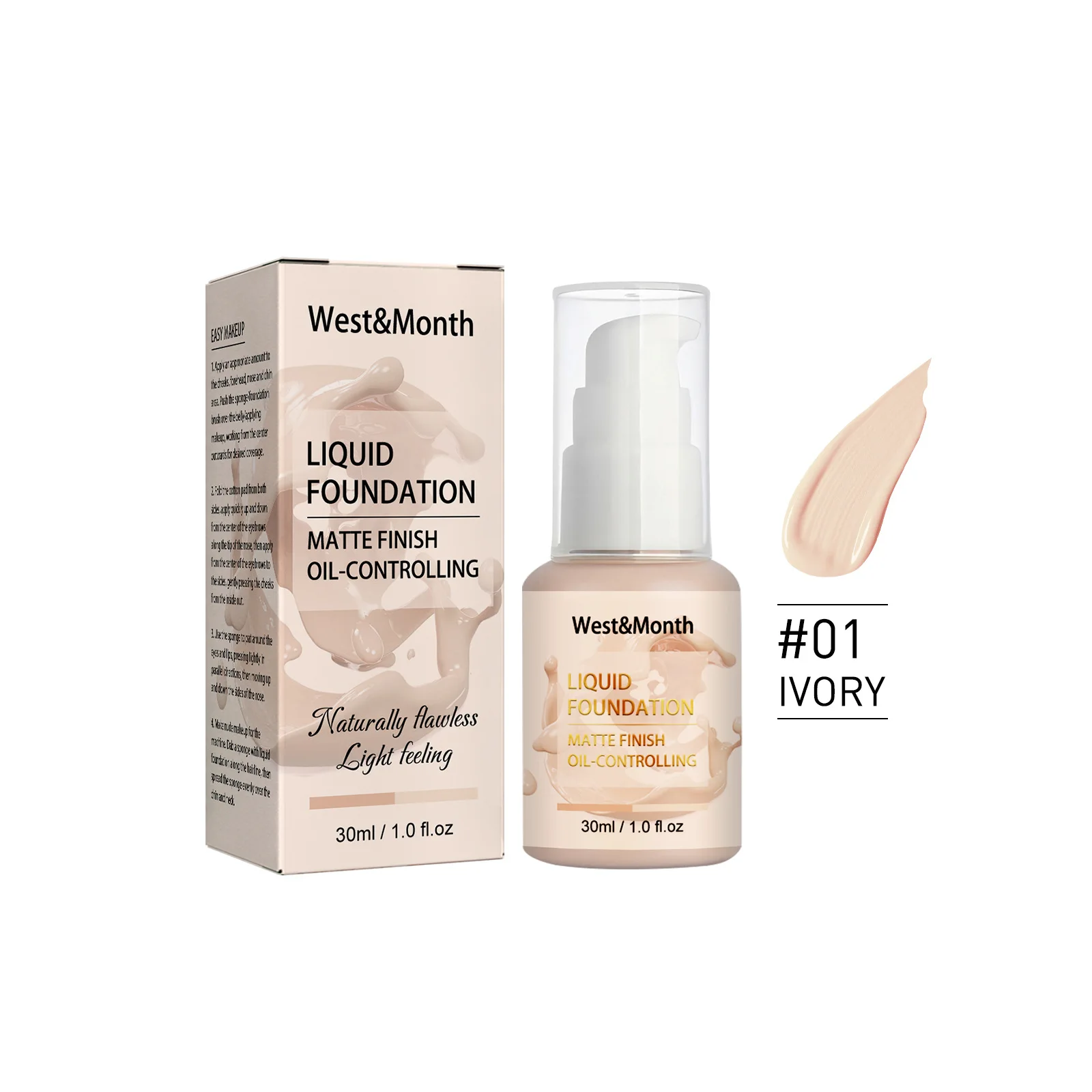 Liquid Foundation Concealer Face Eye Dark Circle Long-lasting Oil Control Even Skin Tone Full Coverage Primer Cream Makeup 30ml
Liquid Foundation Concealer Face Eye Dark Circle Long-lasting Oil Control Even Skin Tone Full Coverage Primer Cream Makeup 30ml