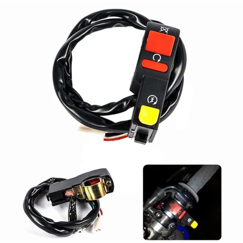 1pc Motorcycle Electric Start Stop On Off Button Kill Switch For Motorcycle Dirt ATV Quad Bike fit 7/8" handlebars
1pc Motorcycle Electric Start Stop On Off Button Kill Switch For Motorcycle Dirt ATV Quad Bike fit 7/8" handlebars
