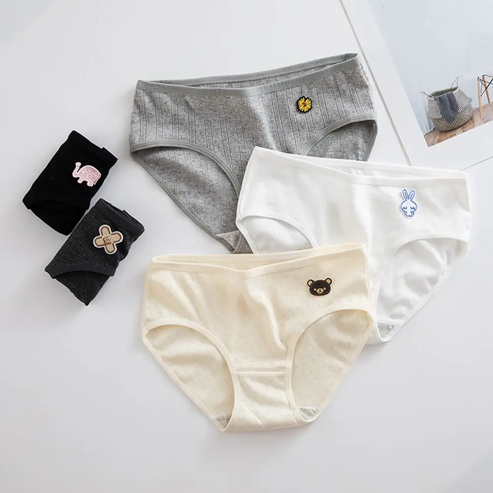Sexy Bear Panties Cotton Japanese Cute Cartoon Embroidery Girl Briefs Breathable Underwear Female flower Lingeries
Sexy Bear Panties Cotton Japanese Cute Cartoon Embroidery Girl Briefs Breathable Underwear Female flower Lingeries