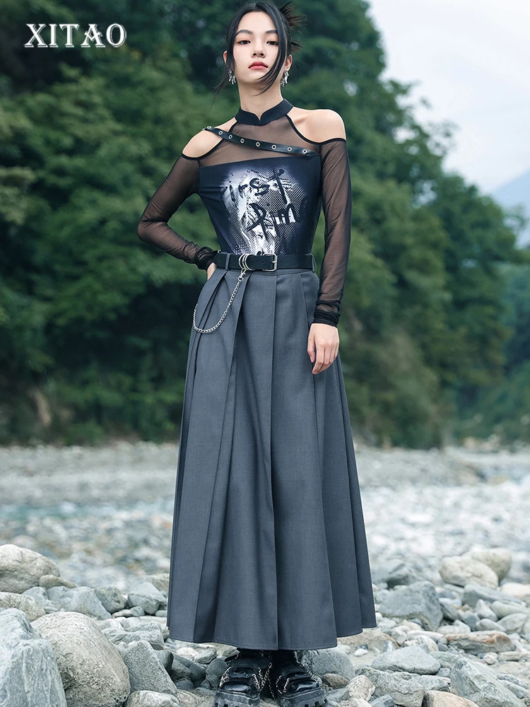 XITAO Solid Color Zipper Chain Belt Skirts Pocket Loose Pleated 2023 Summer New Arrival Casual Fashion Temperament Skirt DMJ1925
XITAO Solid Color Zipper Chain Belt Skirts Pocket Loose Pleated 2023 Summer New Arrival Casual Fashion Temperament Skirt DMJ1925