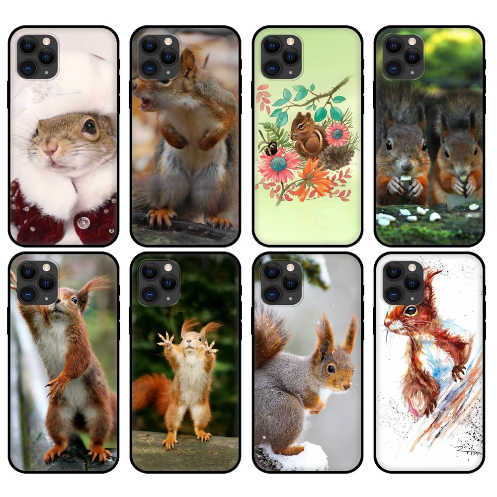Black tpu case for iphone 5 5s se 2020 6 6s 7 8 plus x 10 XR XS 11 12 mini pro MAX back cover Cute Squirrel
Black tpu case for iphone 5 5s se 2020 6 6s 7 8 plus x 10 XR XS 11 12 mini pro MAX back cover Cute Squirrel