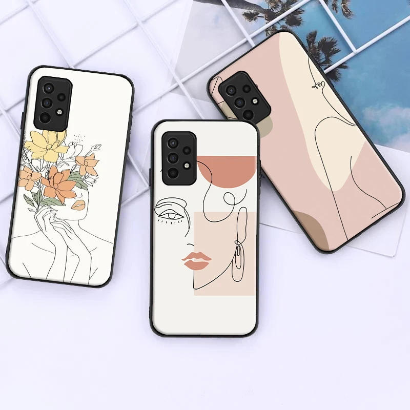 Abstract Art Line Flower Girl Phone Case For Samsung Galaxy A11 A21S A31 A32 A41 A42 A51 A52 A71 A72 4G 5G Soft TPU Black Cover
Abstract Art Line Flower Girl Phone Case For Samsung Galaxy A11 A21S A31 A32 A41 A42 A51 A52 A71 A72 4G 5G Soft TPU Black Cover