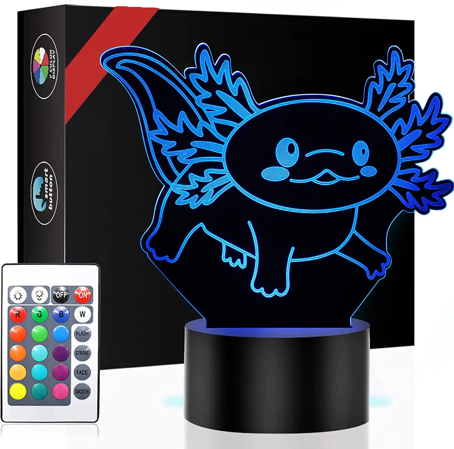 3D Axolotl Lamp Night Light 16 Colors Changing Decoration Dimmable Illusion Lamp Bedroom Decor as Xmas Holiday Birthday Gifts fo
3D Axolotl Lamp Night Light 16 Colors Changing Decoration Dimmable Illusion Lamp Bedroom Decor as Xmas Holiday Birthday Gifts fo