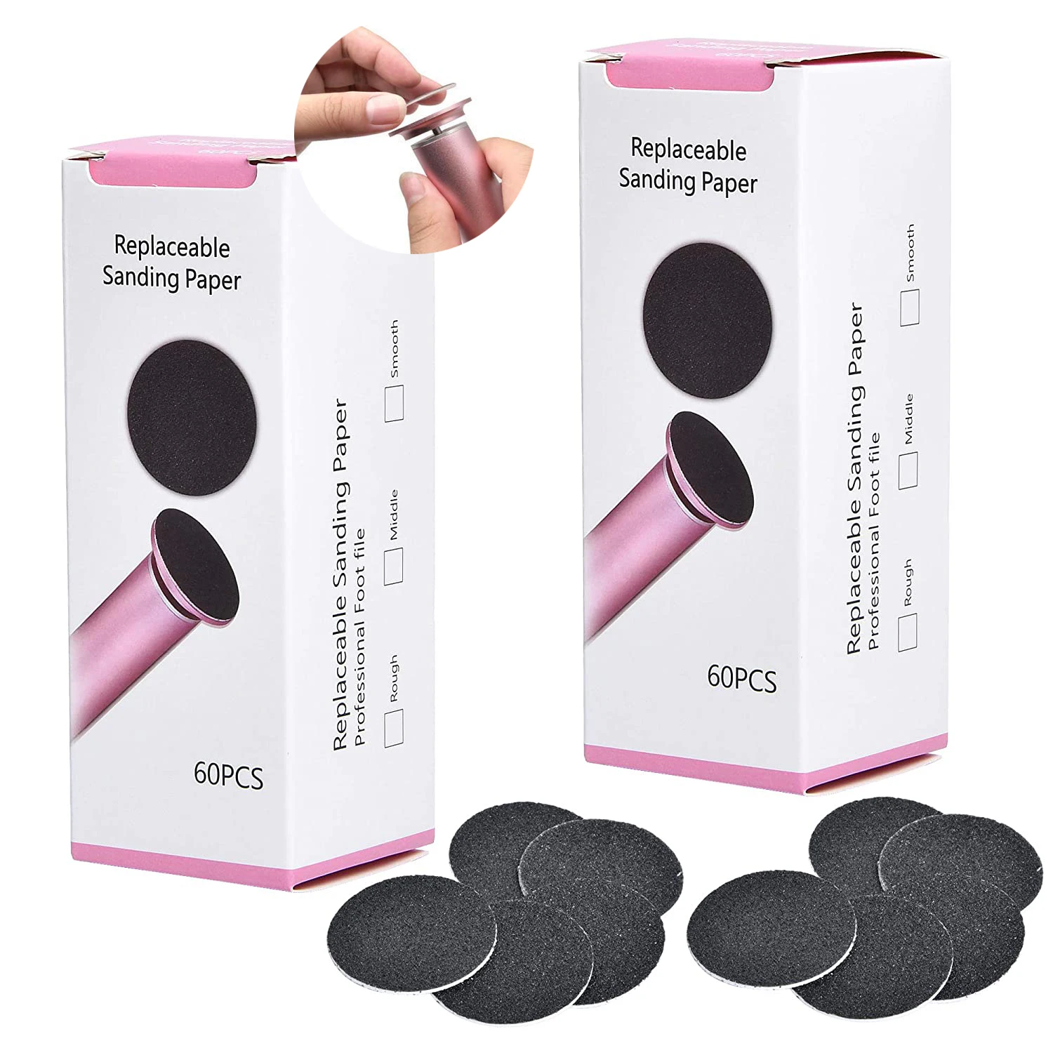 60 PCS Lot Replacement Foot File Sandpaper Disk Sanding Paper Accessory For Electric Foot Callus Remover Tool Pedicure Tool
60 PCS Lot Replacement Foot File Sandpaper Disk Sanding Paper Accessory For Electric Foot Callus Remover Tool Pedicure Tool