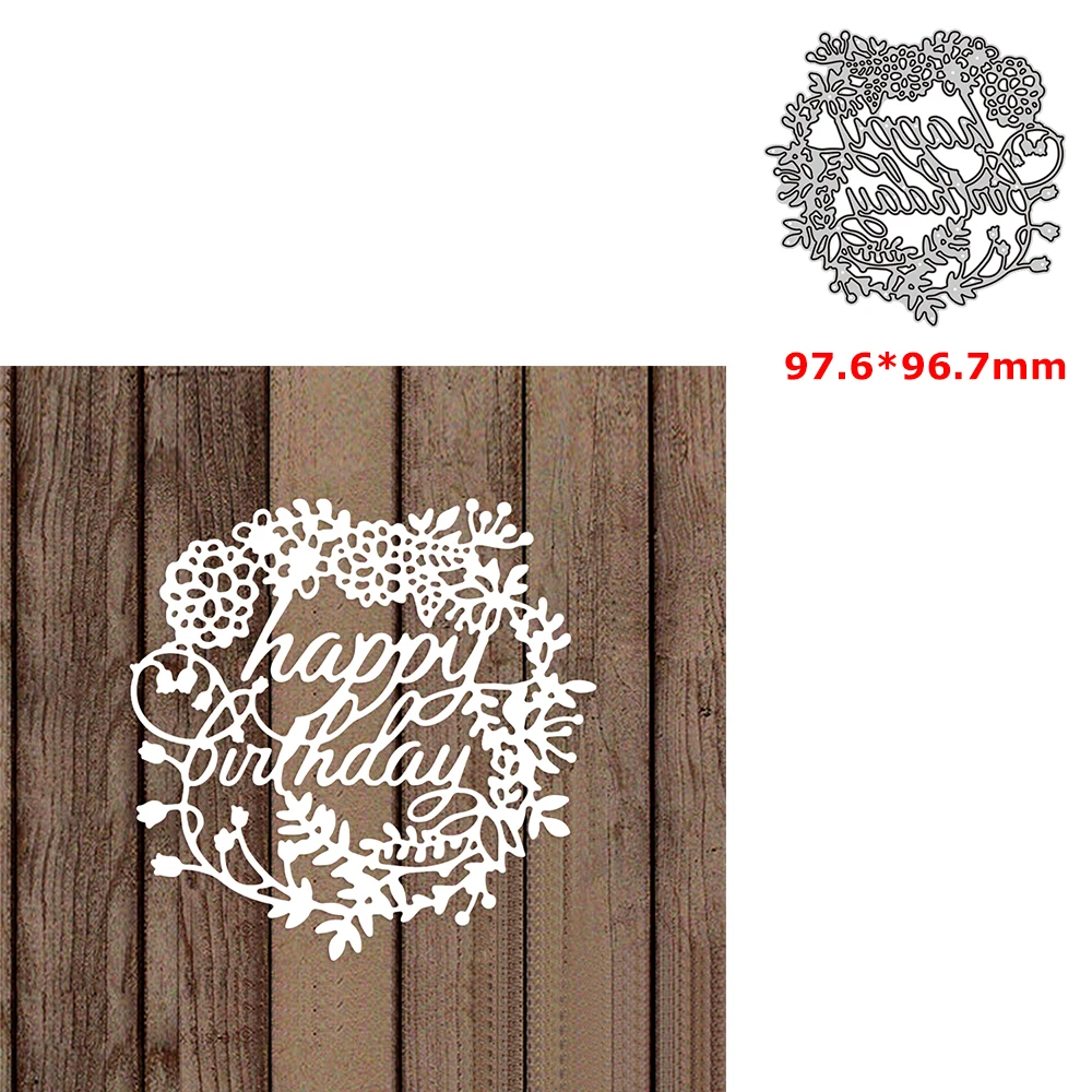 Wreath Happy Birthday Metal Cutting Dies Stencil Set for DIY Scrapbooking Craft Decor Paper Cards Project 2023 Hot Sale
Wreath Happy Birthday Metal Cutting Dies Stencil Set for DIY Scrapbooking Craft Decor Paper Cards Project 2023 Hot Sale