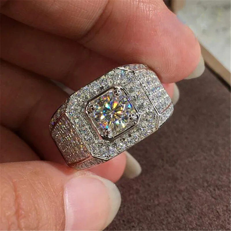 Genuine 925 Sterling Silver 2 Carat Diamond Ring Men DIWENFU Wedding Bands Silver 925 Jewelry Anel Origin Diamond Ring for Women
Genuine 925 Sterling Silver 2 Carat Diamond Ring Men DIWENFU Wedding Bands Silver 925 Jewelry Anel Origin Diamond Ring for Women