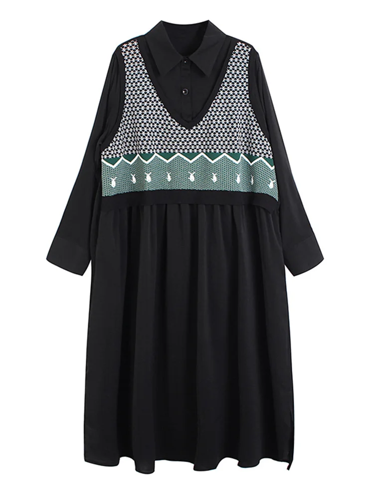 ZCSMLL Women Green Knitting Big Size Long Shirt Dress New Lapel Long Sleeve Loose Fit Fashion Tide Spring Autumn 2022 T7839
ZCSMLL Women Green Knitting Big Size Long Shirt Dress New Lapel Long Sleeve Loose Fit Fashion Tide Spring Autumn 2022 T7839