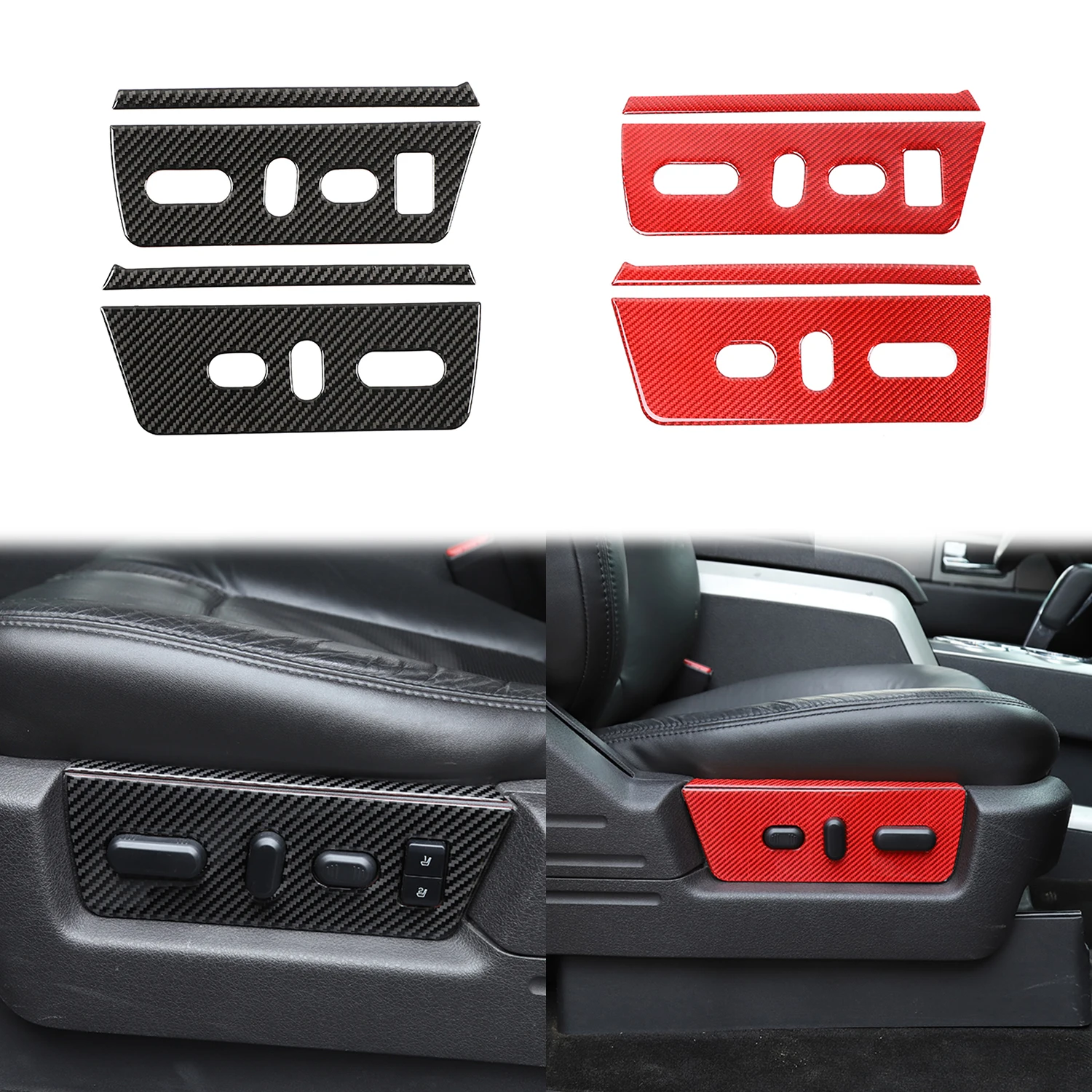Carbon Fiber Look Seat Adjustment Decoration Cover Trim for Ford Raptor F150 2009-2014 4Pcs Car Interior Accessories Mouldings
Carbon Fiber Look Seat Adjustment Decoration Cover Trim for Ford Raptor F150 2009-2014 4Pcs Car Interior Accessories Mouldings