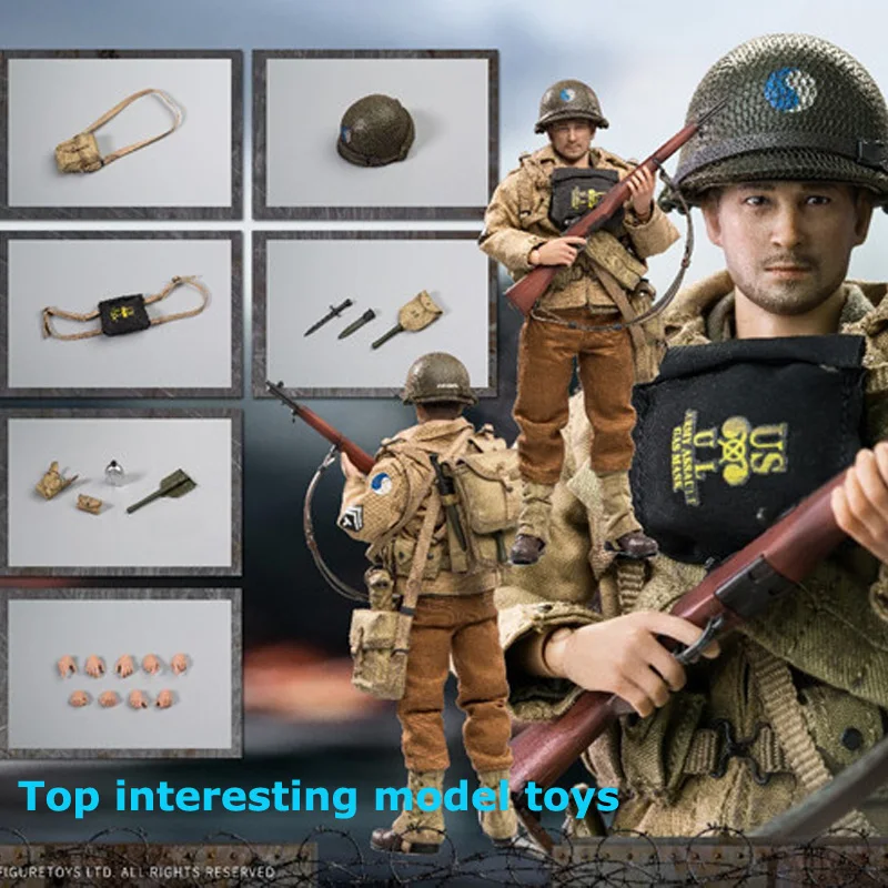 Crazy Figure 1/12 LW018 Male Soldier US Ranger Technical Sergeant Figure Model 6 Inch Action Doll Full Set Toy Collections
Crazy Figure 1/12 LW018 Male Soldier US Ranger Technical Sergeant Figure Model 6 Inch Action Doll Full Set Toy Collections