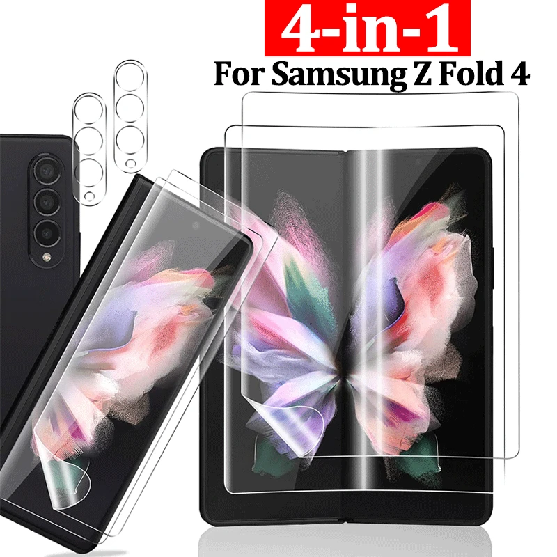 Защитная пленка 4 в 1 для Samsung Z Fold 4, передняя и задняя Гидрогелевая мягкая пленка для объектива камеры, закаленное стекло для Galaxy Z Fold 4
Защитная пленка 4 в 1 для Samsung Z Fold 4, передняя и задняя Гидрогелевая мягкая пленка для объектива камеры, закаленное стекло для Galaxy Z Fold 4