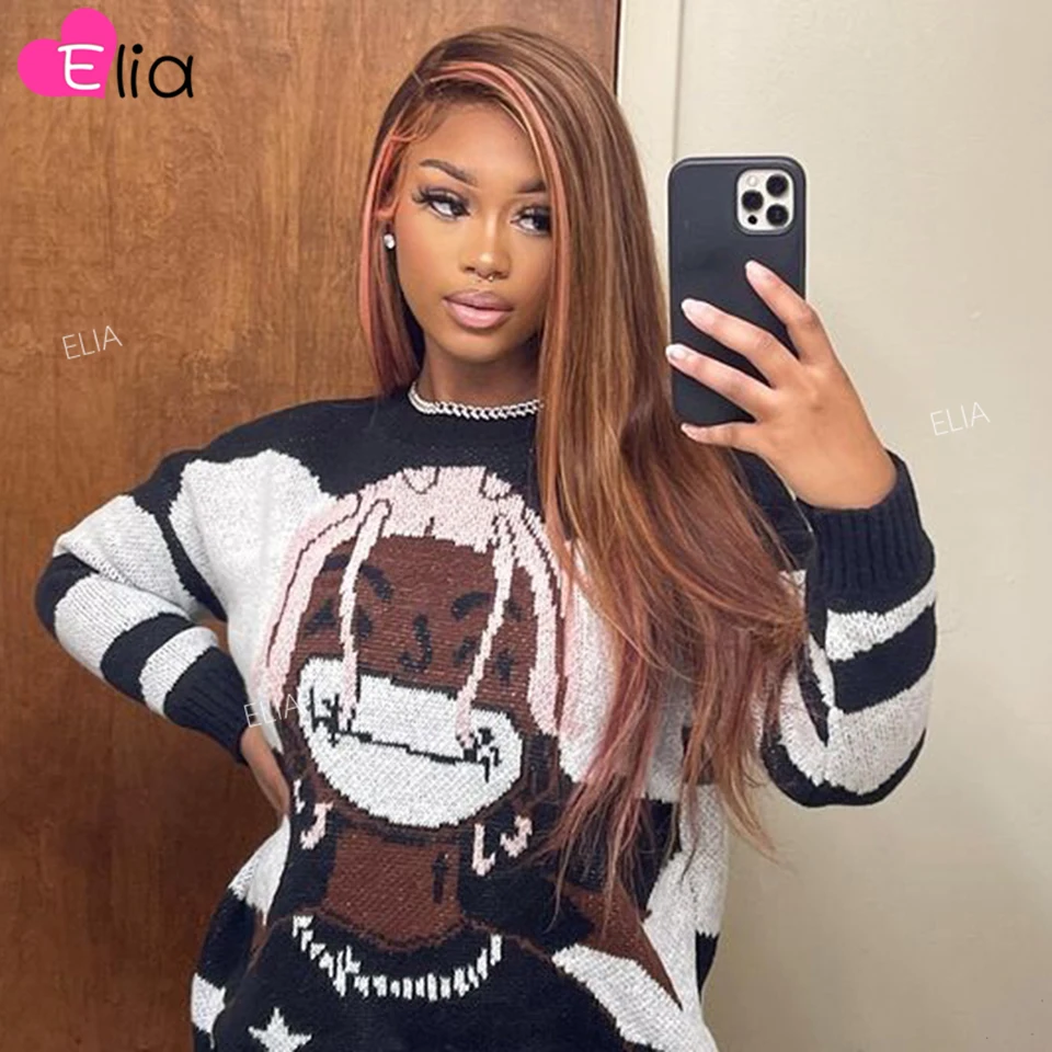 Pink Highlights 27 Colored Lace Front Human Hair Wig Straight Human Hair 13x6 Lace Frontal Wig 180 Density Remy Wigs for Women
Pink Highlights 27 Colored Lace Front Human Hair Wig Straight Human Hair 13x6 Lace Frontal Wig 180 Density Remy Wigs for Women