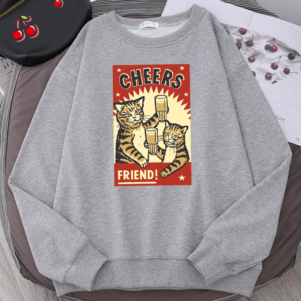 Cheers Friend Cute Cat Drinking Beer Matchbox Print Men Hoody Vintage Fleece Long Sleeves Comfortable Casual Tops Man Sweatshirt
Cheers Friend Cute Cat Drinking Beer Matchbox Print Men Hoody Vintage Fleece Long Sleeves Comfortable Casual Tops Man Sweatshirt