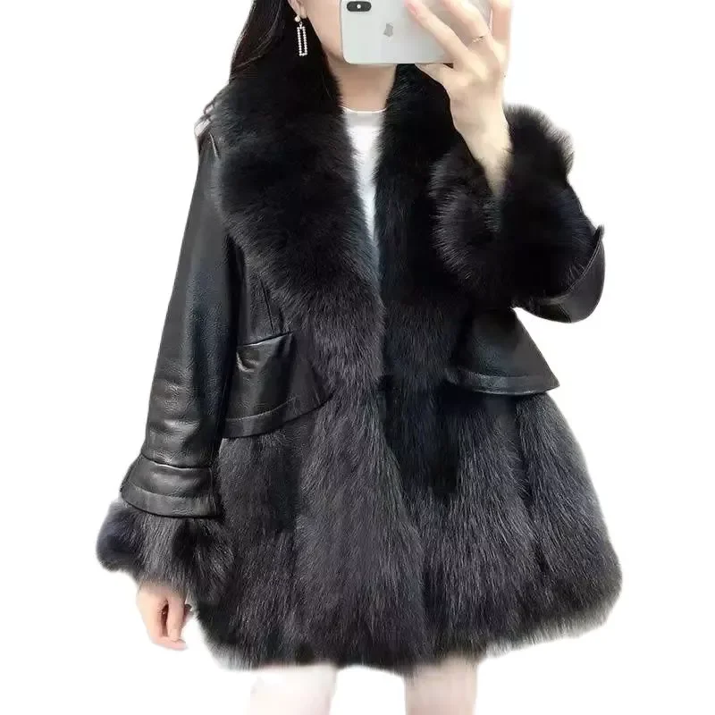Women's Coat New Winter Slim Mid-Length Blazer Collar Imitate Fur Female Loose Keep Warm Over Jacket
Women's Coat New Winter Slim Mid-Length Blazer Collar Imitate Fur Female Loose Keep Warm Over Jacket