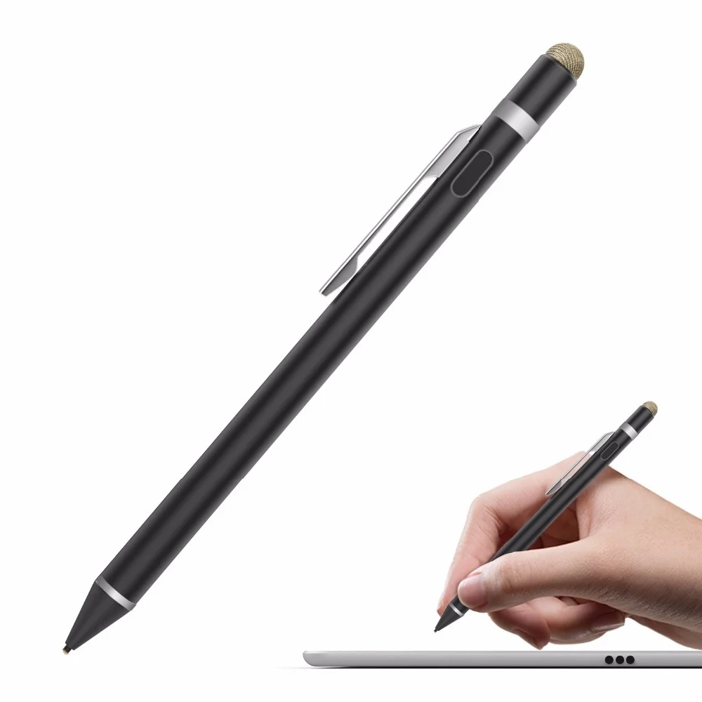 Universal Active Stylus,2 in 1 High Precision Sensitivity 1.5mm Capacitive Pen, Metal Stylus Pen for Touch Screen Devices
Universal Active Stylus,2 in 1 High Precision Sensitivity 1.5mm Capacitive Pen, Metal Stylus Pen for Touch Screen Devices
