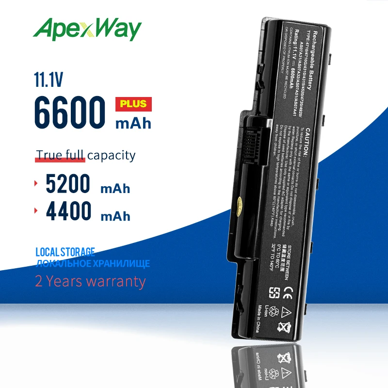 Apexway Laptop Battery for Acer Aspire 5740 4740g 5740g 5542g 4930g 5738zg 4736 AS07A31 AS07A32 AS07A41
Apexway Laptop Battery for Acer Aspire 5740 4740g 5740g 5542g 4930g 5738zg 4736 AS07A31 AS07A32 AS07A41