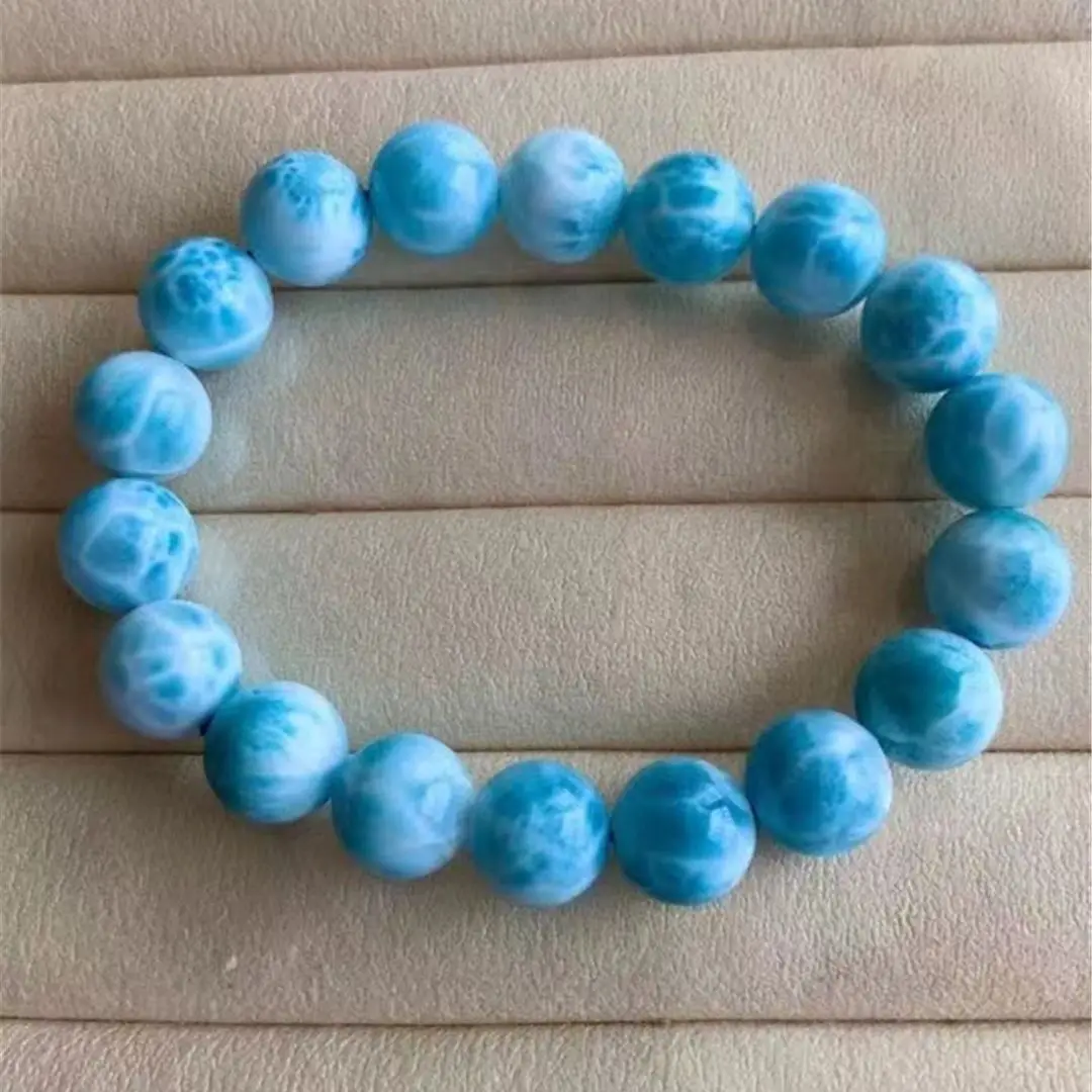 11mm Natural Blue Larimar Stone Bracelet Jewelry For Women Men Round Beads Dominica Water Pattern Crystal Gemstone Strands AAAAA
11mm Natural Blue Larimar Stone Bracelet Jewelry For Women Men Round Beads Dominica Water Pattern Crystal Gemstone Strands AAAAA