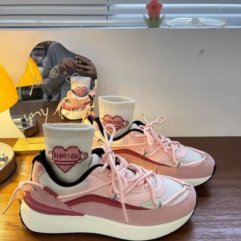 Korean Platform Sneakers 2022 Fashion Patchwork Streetwear Daily Wear Woman Vulcanize Shoes Casual All-match New Ladies Footwear
Korean Platform Sneakers 2022 Fashion Patchwork Streetwear Daily Wear Woman Vulcanize Shoes Casual All-match New Ladies Footwear