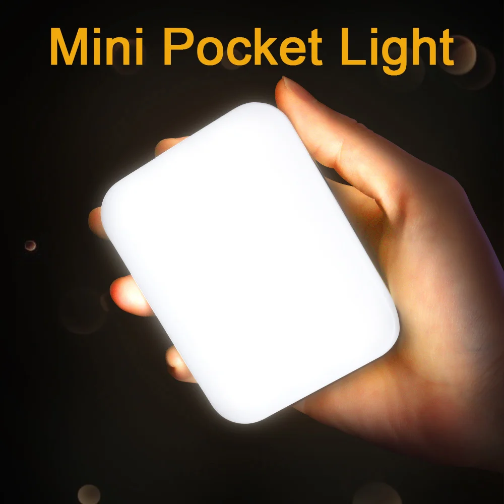 Fill Vlog Rechargeable Pocket Light Video Camera Photograph Camping Lantern Mini Flashlight Lamp Lights Powerful Portable
Fill Vlog Rechargeable Pocket Light Video Camera Photograph Camping Lantern Mini Flashlight Lamp Lights Powerful Portable