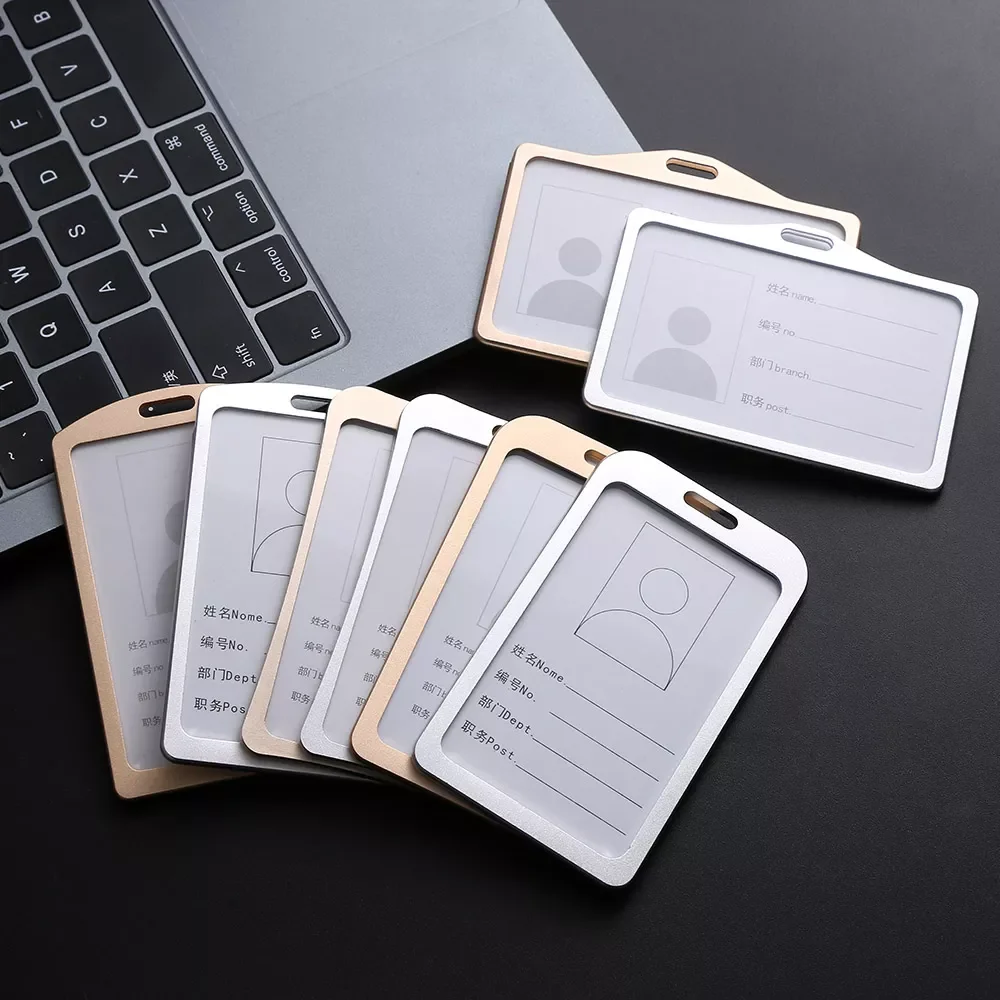 1PC Aluminum Alloy Work Name Card Holders Business Work Card ID Badge Lanyard Holder Hot Vertical Metal ID Business
1PC Aluminum Alloy Work Name Card Holders Business Work Card ID Badge Lanyard Holder Hot Vertical Metal ID Business