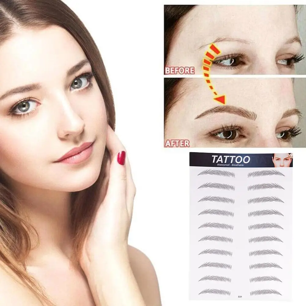 6D Eyebrow Tattoos Stickers Hair Like Waterproof Eyebrow Eyebrow Water Transfers Stickers for Brow Grooming Shaping NEW Stickers
6D Eyebrow Tattoos Stickers Hair Like Waterproof Eyebrow Eyebrow Water Transfers Stickers for Brow Grooming Shaping NEW Stickers