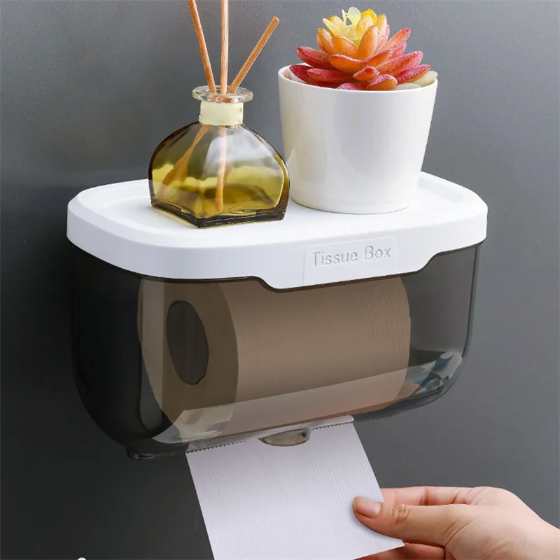 Wall Mount Toilet Paper Holder Waterproof Mobile Phone Storage Shelf Toilet Paper Storage Rack Tissue Bathroom Box
Wall Mount Toilet Paper Holder Waterproof Mobile Phone Storage Shelf Toilet Paper Storage Rack Tissue Bathroom Box