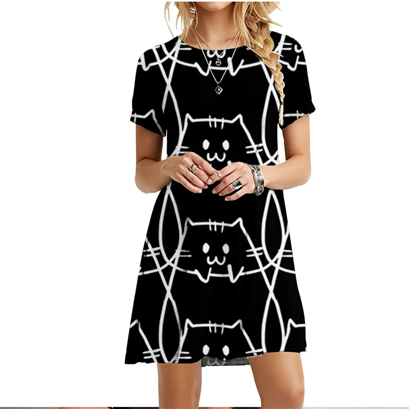 Spring Summer T-shirt Dresses Women Printed Sexy Beach Short Sleeve Vintage Clothing Holiday Casual Loose
Spring Summer T-shirt Dresses Women Printed Sexy Beach Short Sleeve Vintage Clothing Holiday Casual Loose