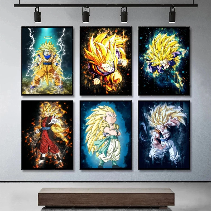 Canvas Painting Dragon Ball Anime Figure Super Saiya 3 Son Goku Wall Hanging Decorative Mural Wall Art Living Room Home Decor
Canvas Painting Dragon Ball Anime Figure Super Saiya 3 Son Goku Wall Hanging Decorative Mural Wall Art Living Room Home Decor