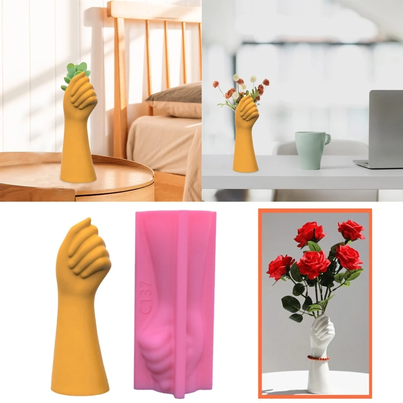 R3MC Arm Clenched Concrete Silicone Pot Mold Succulent Flowerpot Clay Cement Plaster Molds DIY Home Garden Flower Pots Mold
R3MC Arm Clenched Concrete Silicone Pot Mold Succulent Flowerpot Clay Cement Plaster Molds DIY Home Garden Flower Pots Mold