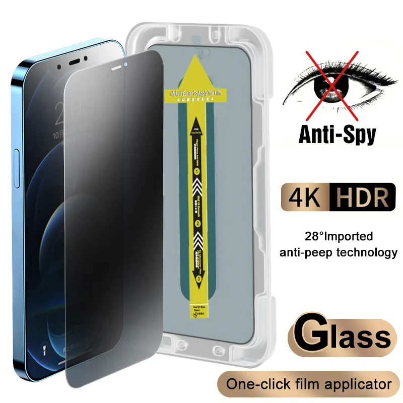 3 Pcs Privacy Screen Protector For iPhone 11 12 13 14PRO MAX Plus With One-Click Installation,Full Cover Anti-Spy Tempered Glass
3 Pcs Privacy Screen Protector For iPhone 11 12 13 14PRO MAX Plus With One-Click Installation,Full Cover Anti-Spy Tempered Glass