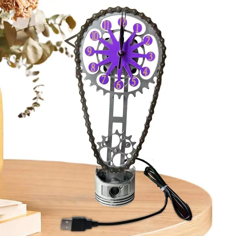 Moving Gear Clock Table Metal Rotating Gear Clock Custom Electric Design Decoration Supplies For Homes Dormitories Schools
Moving Gear Clock Table Metal Rotating Gear Clock Custom Electric Design Decoration Supplies For Homes Dormitories Schools