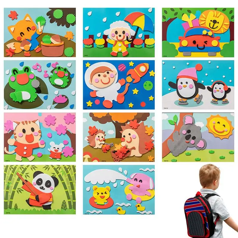 EVA Sticker Toy 3D Foam Sticker For Kids Cartoon Puzzle Game Handmade Crafts Learning Toy Educational DIY Sticker For Kids
EVA Sticker Toy 3D Foam Sticker For Kids Cartoon Puzzle Game Handmade Crafts Learning Toy Educational DIY Sticker For Kids
