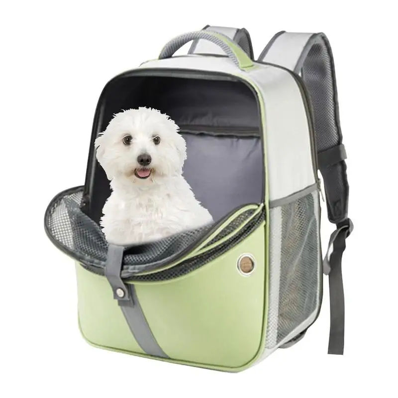 

Expandable Cat Carrier Pet Mesh Backpack Collision Color Dog Backpack Bag For Hiking Travel Hold Pets With Transparent Window