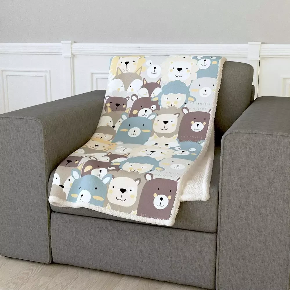 NEW IN HM'S homesecret blanket Plaid sedalina with Borrego 543301 boys (animals, 160x220) Ideal for bed of 90 and 105 or sof
NEW IN HM'S homesecret blanket Plaid sedalina with Borrego 543301 boys (animals, 160x220) Ideal for bed of 90 and 105 or sof